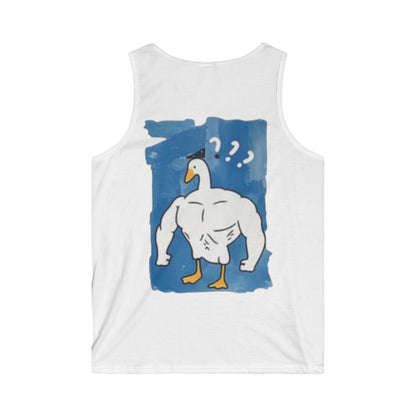 Sun's Out Guns Out Tank Top — Funny Muscular Goose Summer Shirt