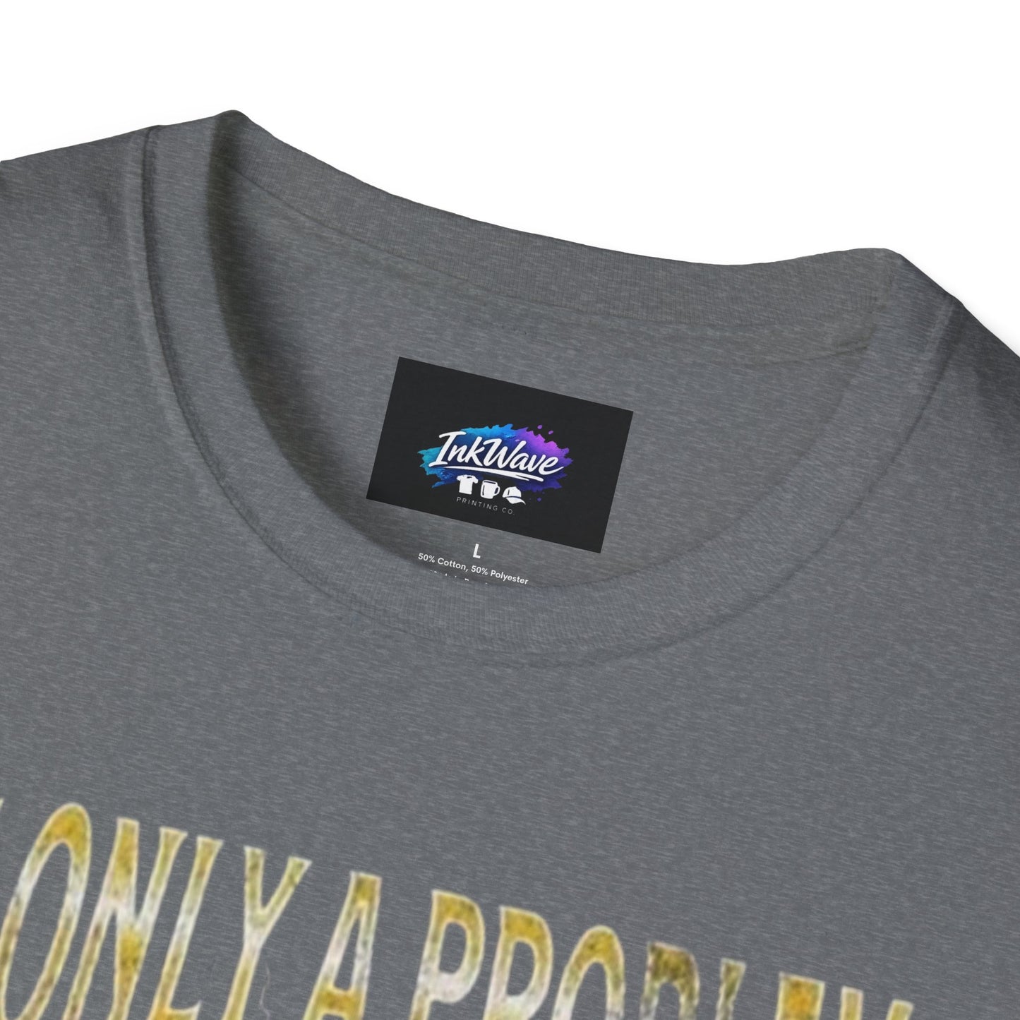 Casino Roulette T-Shirt — "It's Only a Problem If You're Losing" Poker Chips Graphic Tee