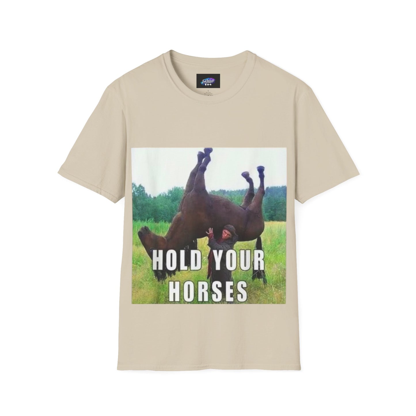 Hold Your Horses T-Shirt – Funny Rolling Horse Graphic Tee