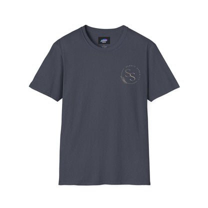 QR Code Gift Tee — "Scan here for 10 to spend on whatnot at sammieserenity"