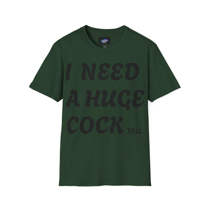 Graphic T-Shirt "I Need a Huge Cocktail" — Funny Bar & Party Tee