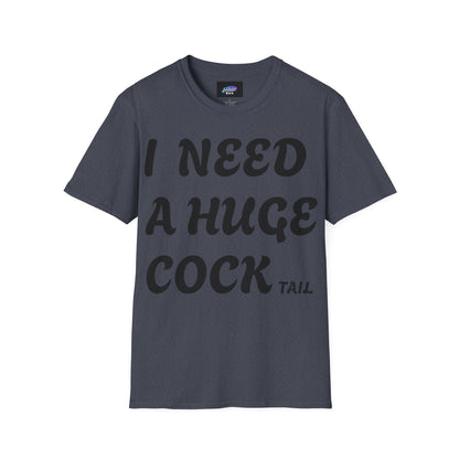 Graphic T-Shirt "I Need a Huge Cocktail" — Funny Bar & Party Tee