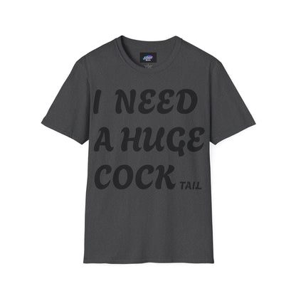 Graphic T-Shirt "I Need a Huge Cocktail" — Funny Bar & Party Tee
