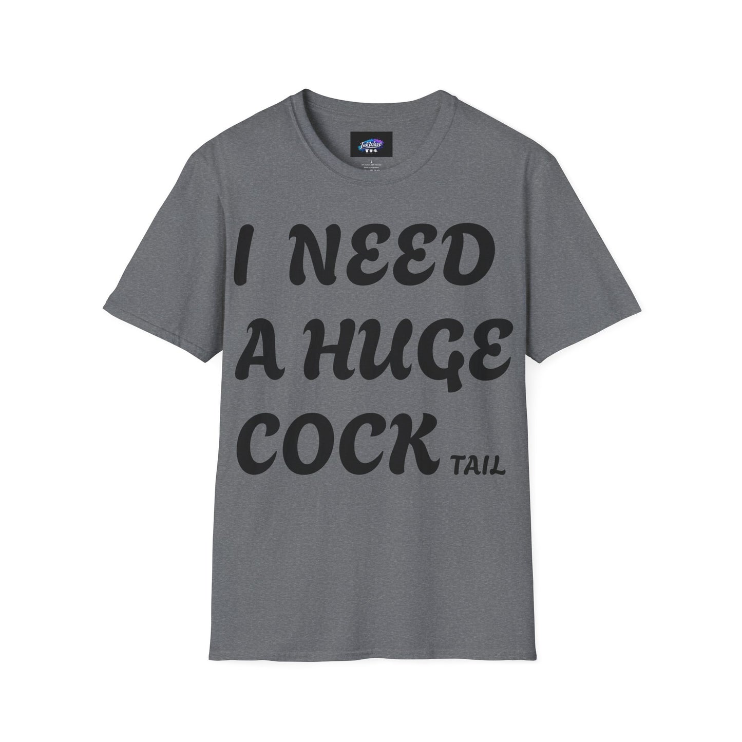 Graphic T-Shirt "I Need a Huge Cocktail" — Funny Bar & Party Tee
