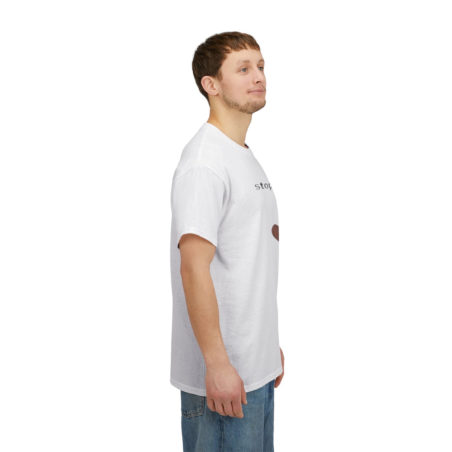 Graphic Tee — "Stop Looking at My Wiener" Hot Dog Humor Shirt