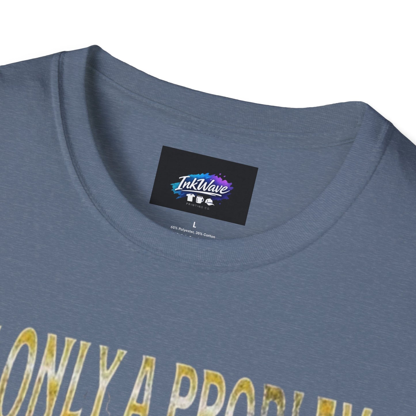 Casino Roulette T-Shirt — "It's Only a Problem If You're Losing" Poker Chips Graphic Tee