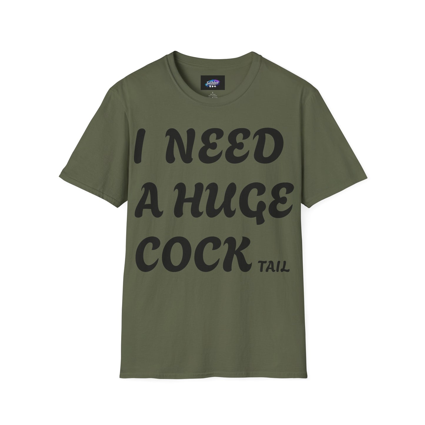 Graphic T-Shirt "I Need a Huge Cocktail" — Funny Bar & Party Tee