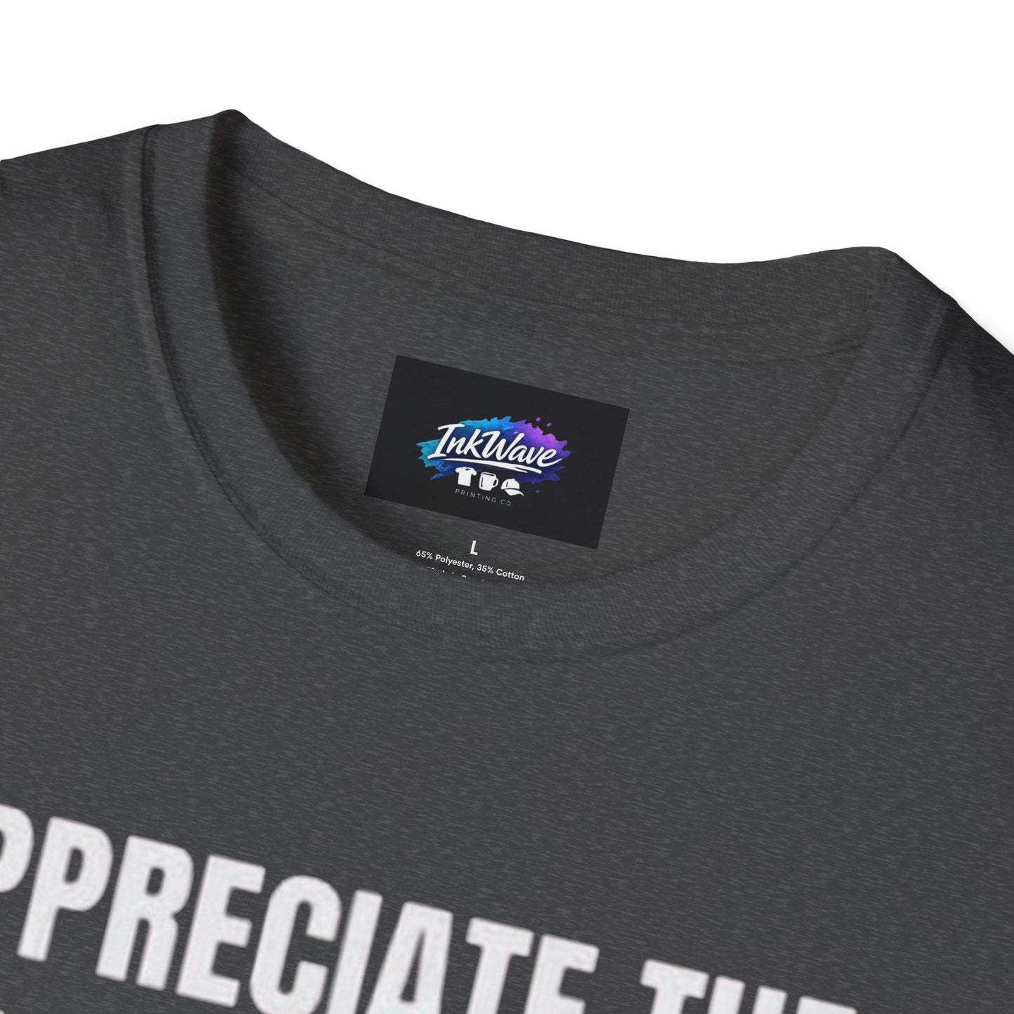 Appreciate the Little Things T‑Shirt — Casual Inspirational Tee with Down Arrow