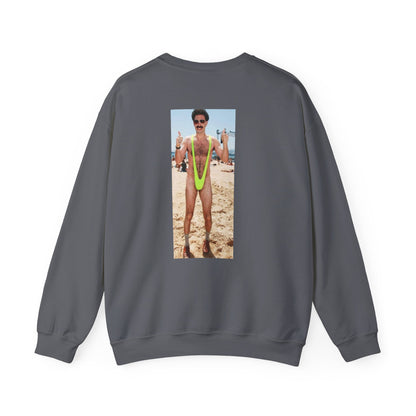 Funny BBQ Sweatshirt - "My Meat Is 100% Going In Your Mouth" with Grill image