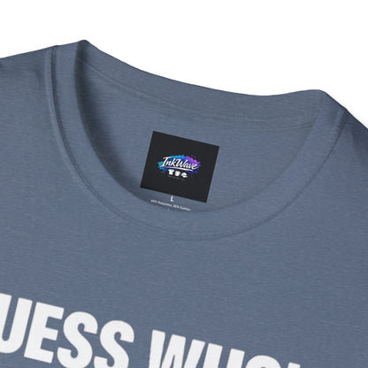 Funny Graphic T-Shirt — "Guess Who's Got a Boner" Emoji Tee