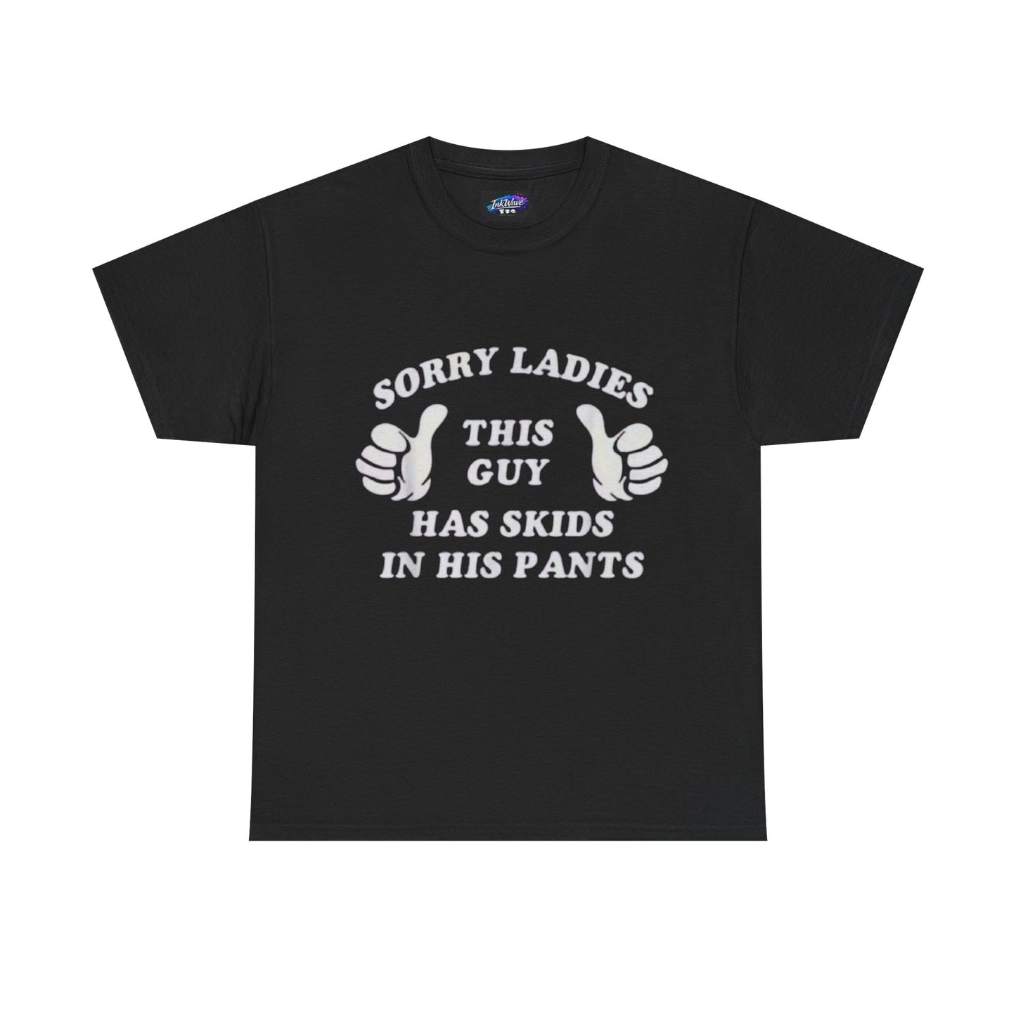Funny Dad T-Shirt "This Guy Has Skids In His Pants" – Novelty Father's Day Tee