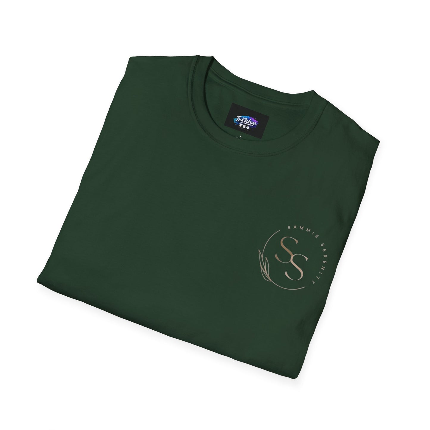 QR Code Gift Tee — "Scan here for 10 to spend on whatnot at sammieserenity"