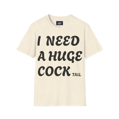 Graphic T-Shirt "I Need a Huge Cocktail" — Funny Bar & Party Tee