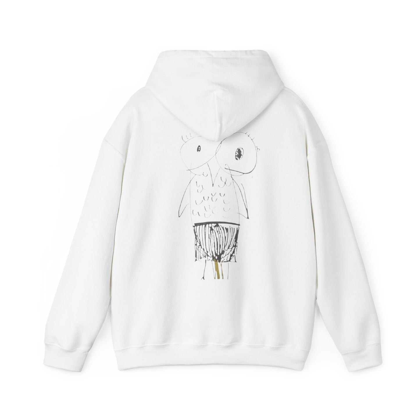 Hoodie — "Am I Childish?" Funny Checkbox Hoodie with Cute Owl Back Graphic