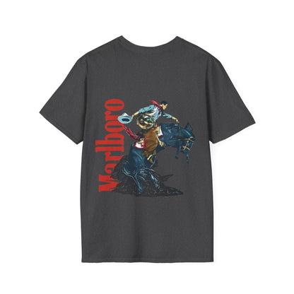 Marlboro Western Rodeo T-Shirt — Cowboy Bucking Horse Graphic
