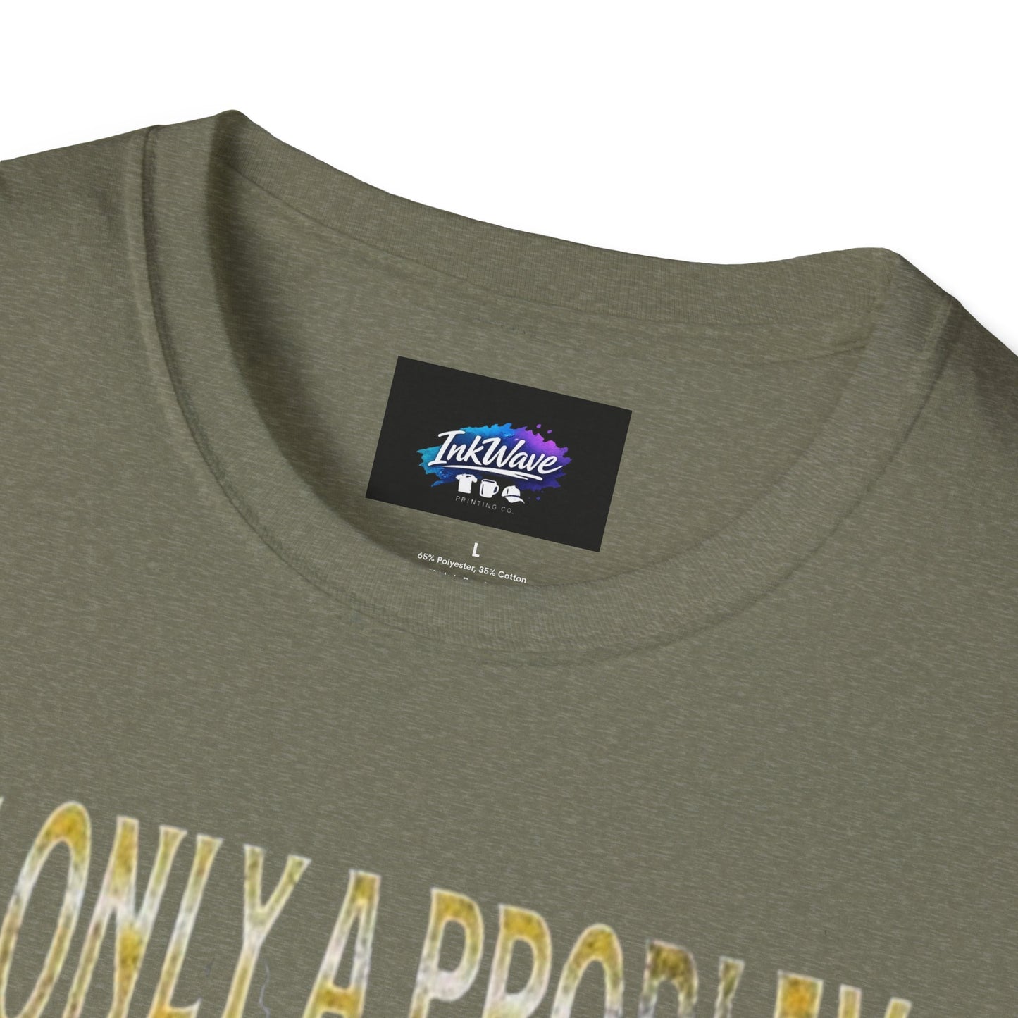 Casino Roulette T-Shirt — "It's Only a Problem If You're Losing" Poker Chips Graphic Tee