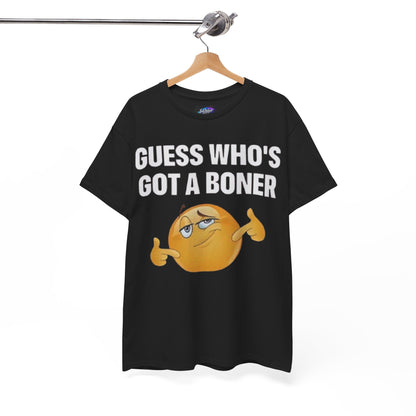 Graphic Tee - "Guess Who's Got a Boner" Emoji Humor T-Shirt