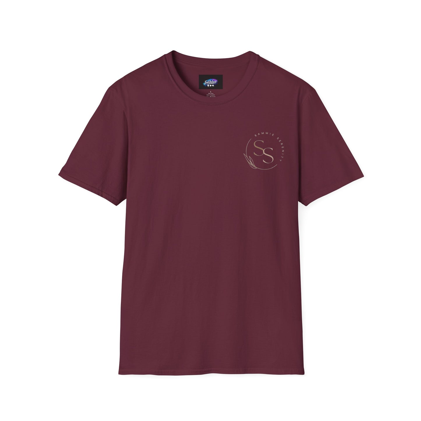 QR Code Gift Tee — "Scan here for 10 to spend on whatnot at sammieserenity"