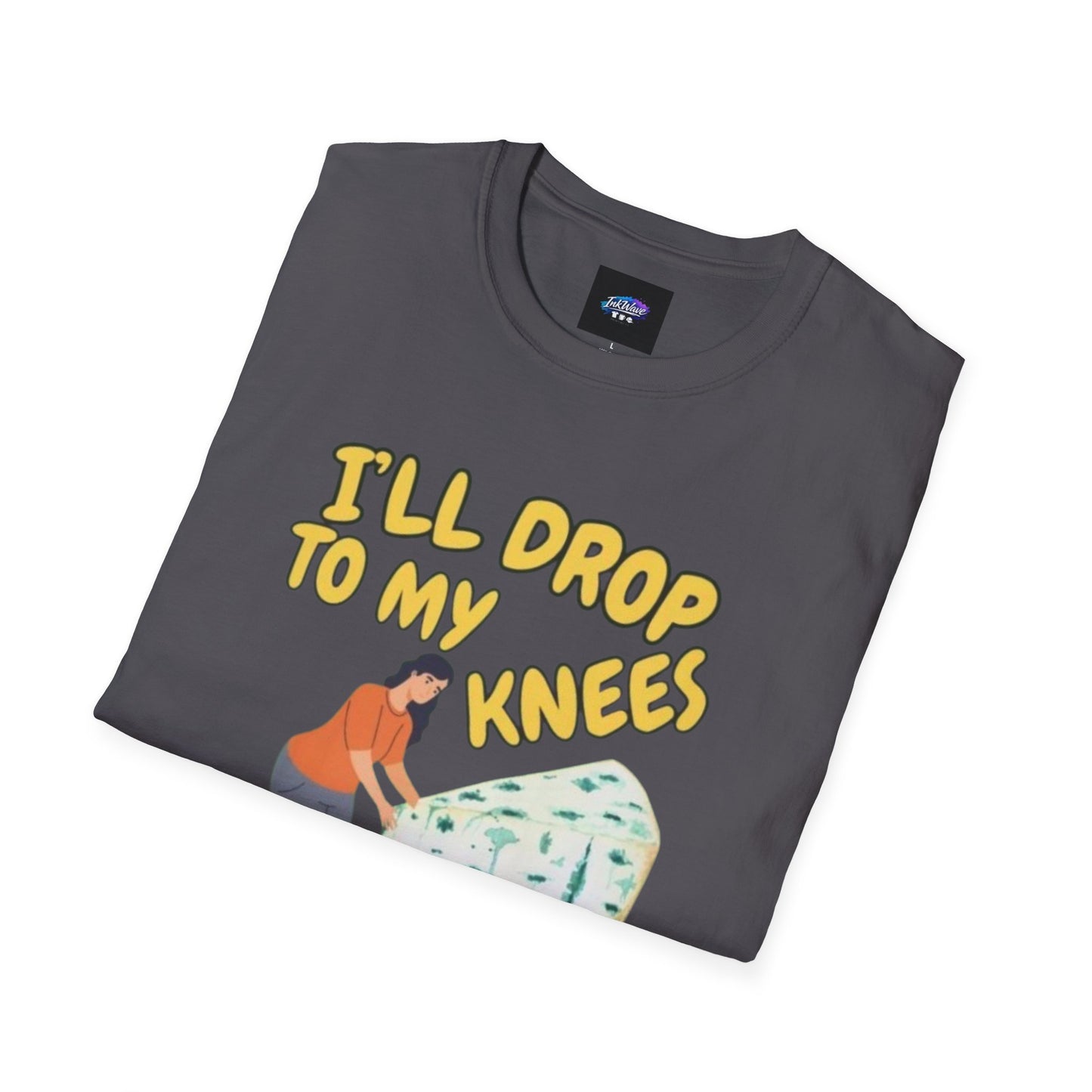 Knob Cheese Graphic T-Shirt — "I'll Drop to My Knees for a Taste of Knob Cheese"