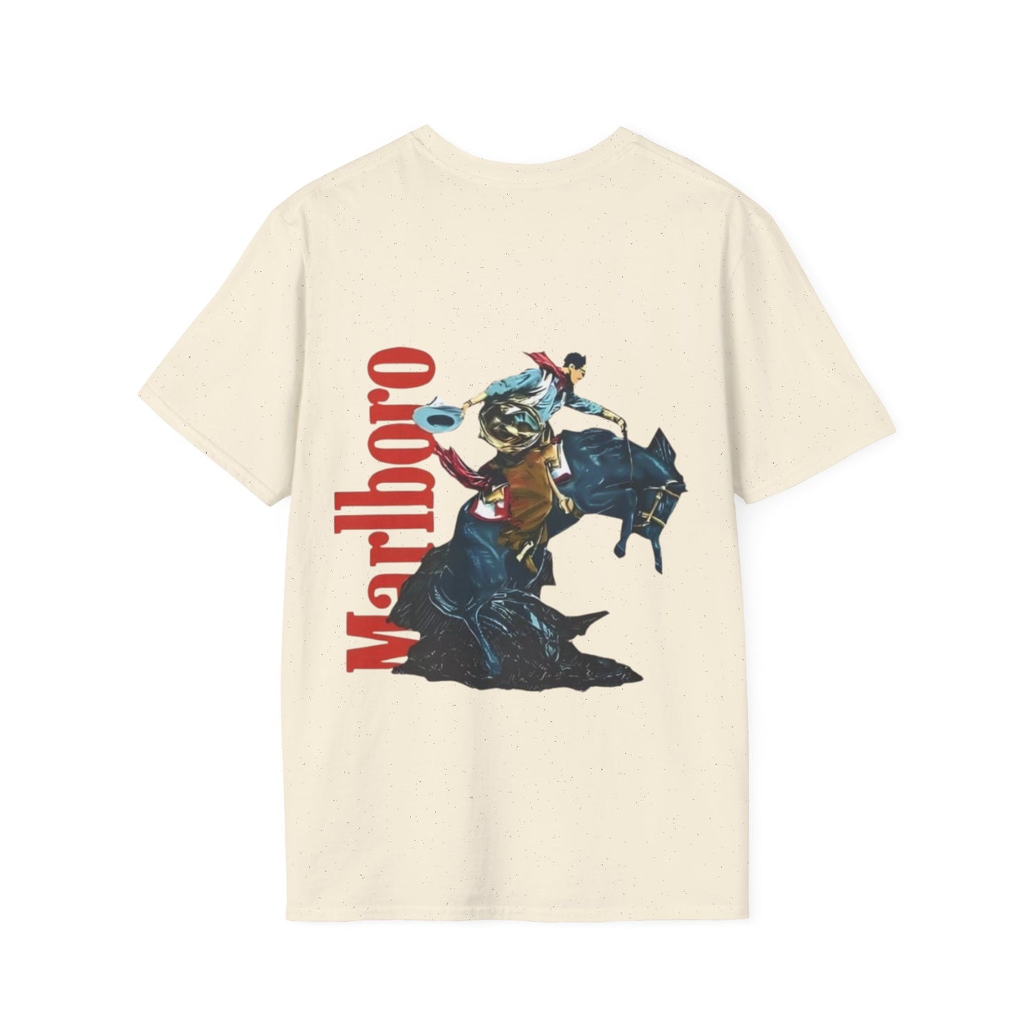 Marlboro Western Rodeo T-Shirt — Cowboy Bucking Horse Graphic