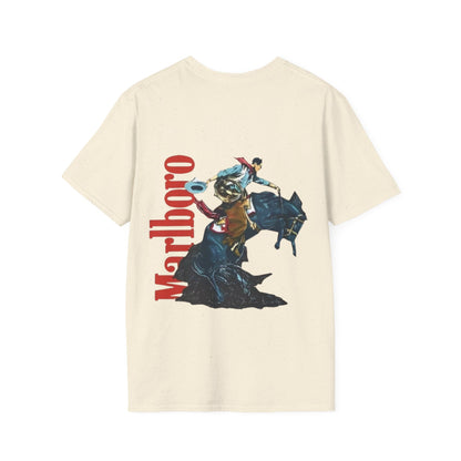 Marlboro Western Rodeo T-Shirt — Cowboy Bucking Horse Graphic