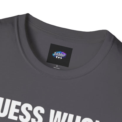 Funny Graphic T-Shirt — "Guess Who's Got a Boner" Emoji Tee