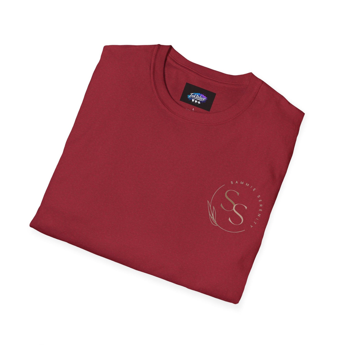 QR Code Gift Tee — "Scan here for 10 to spend on whatnot at sammieserenity"