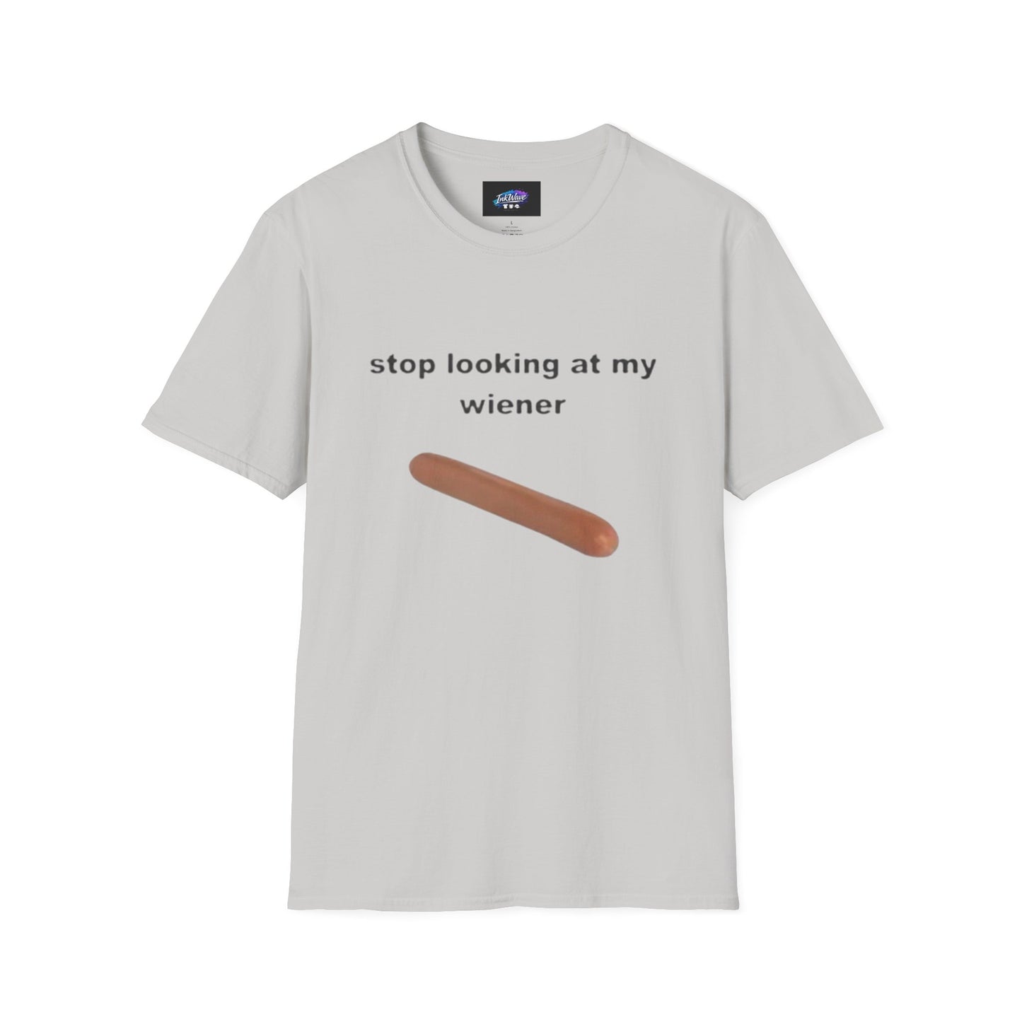 Funny 'Stop Looking at My Wiener' T-Shirt — Hot Dog Graphic Tee