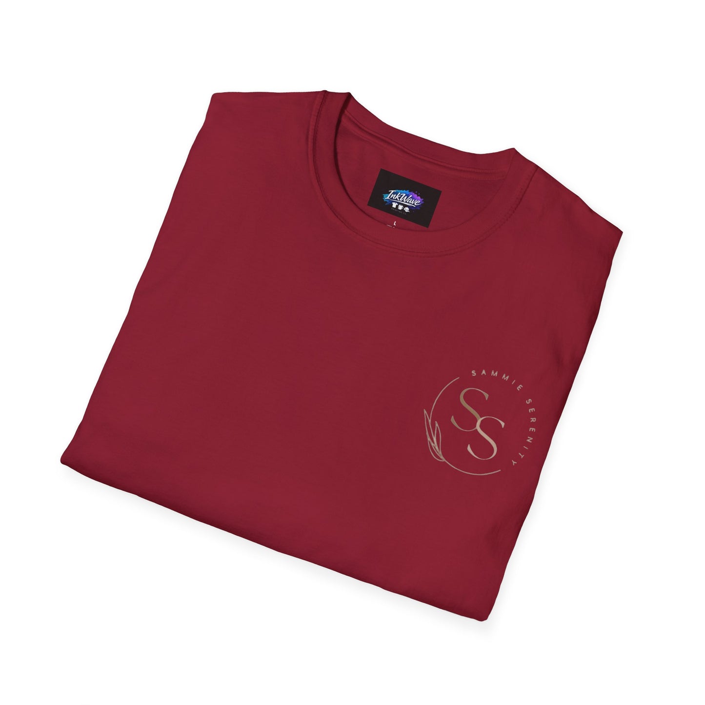 QR Code Gift Tee — "Scan here for 10 to spend on whatnot at sammieserenity"