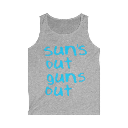 Sun's Out Guns Out Tank Top — Funny Muscular Goose Summer Shirt