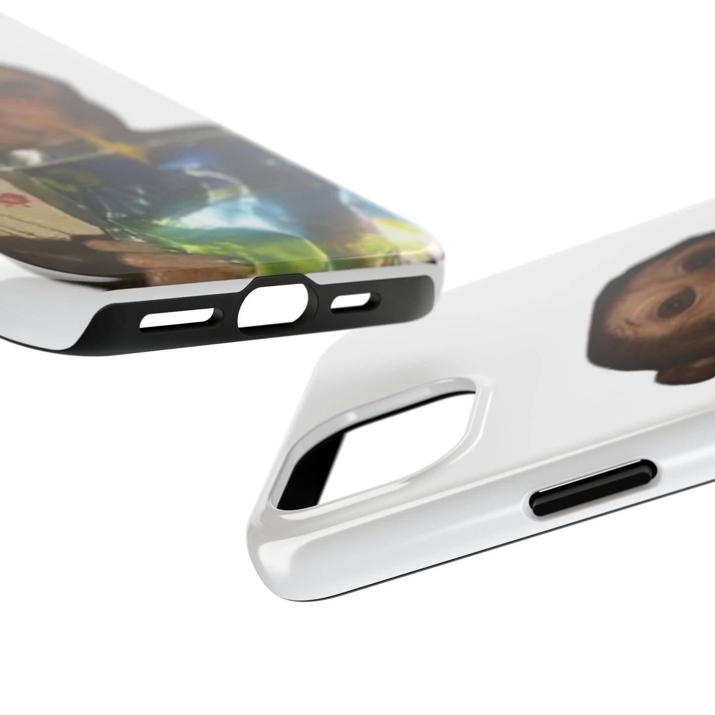 Monkey Sipping Juice Phone Case — Funny Cute Meme Protective Case