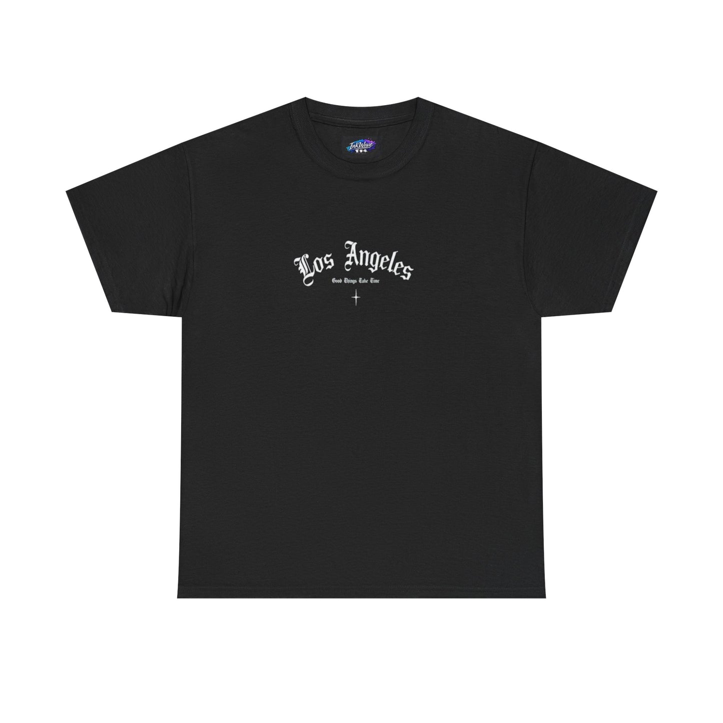 Los Angeles Gothic Tee — LA Script Chest & Back Graphic T-Shirt