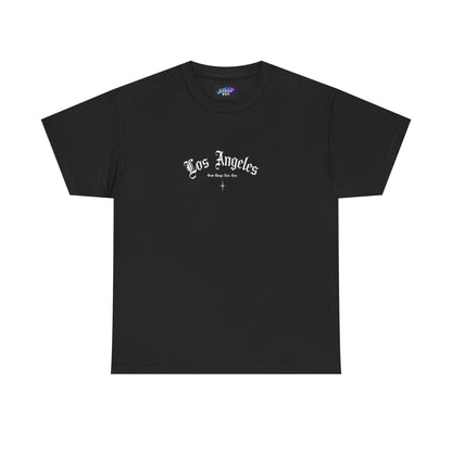 Los Angeles Gothic Tee — LA Script Chest & Back Graphic T-Shirt