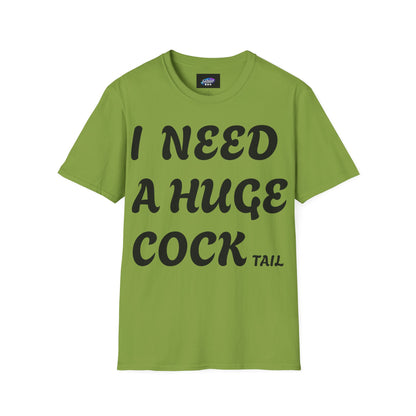 Graphic T-Shirt "I Need a Huge Cocktail" — Funny Bar & Party Tee