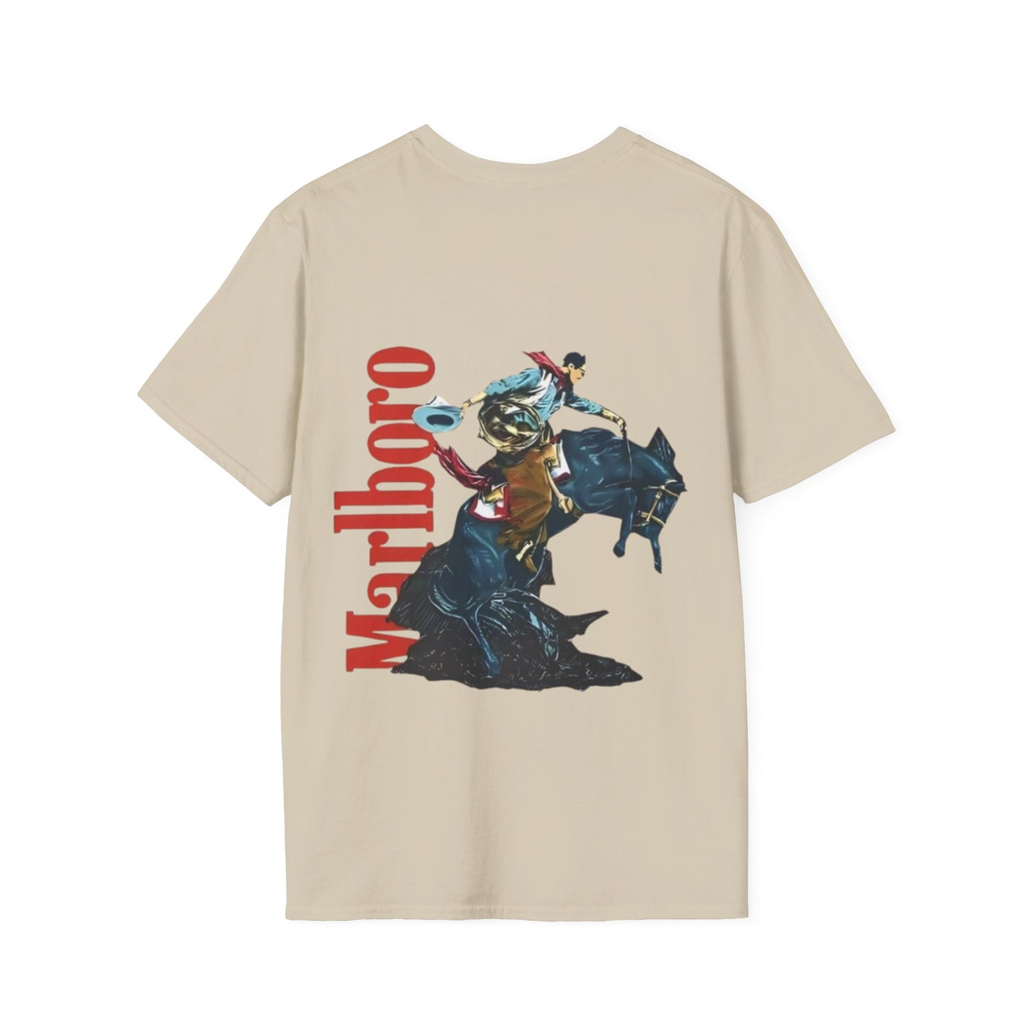 Marlboro Western Rodeo T-Shirt — Cowboy Bucking Horse Graphic