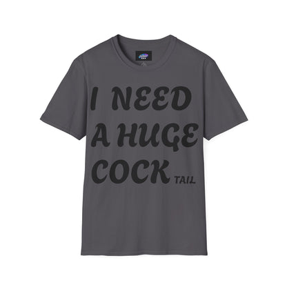Graphic T-Shirt "I Need a Huge Cocktail" — Funny Bar & Party Tee