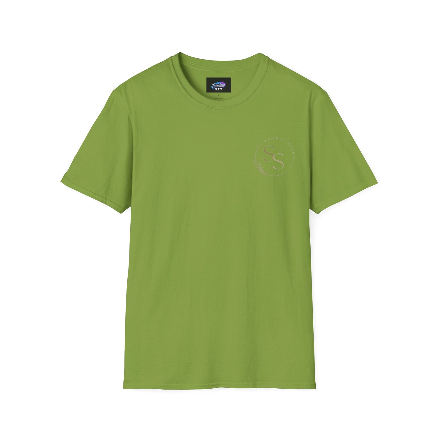 QR Code Gift Tee — "Scan here for 10 to spend on whatnot at sammieserenity"