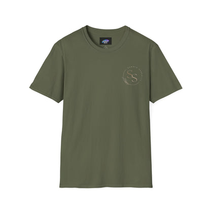 QR Code Gift Tee — "Scan here for 10 to spend on whatnot at sammieserenity"