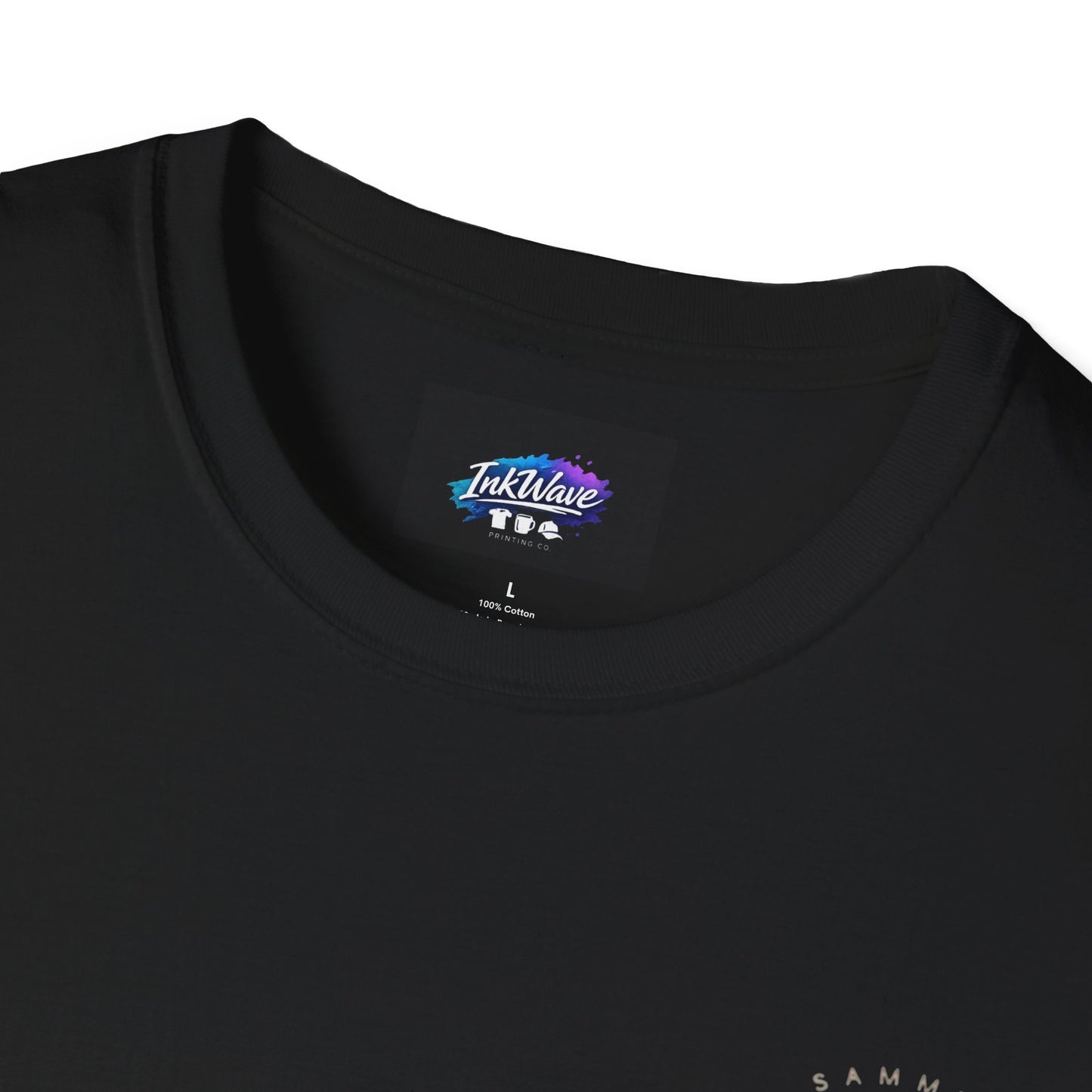 QR Code Gift Tee — "Scan here for 10 to spend on whatnot at sammieserenity"