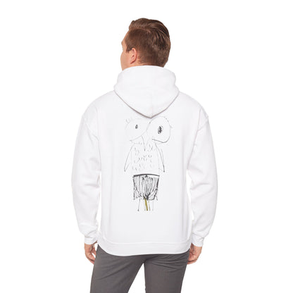 Hoodie — "Am I Childish?" Funny Checkbox Hoodie with Cute Owl Back Graphic