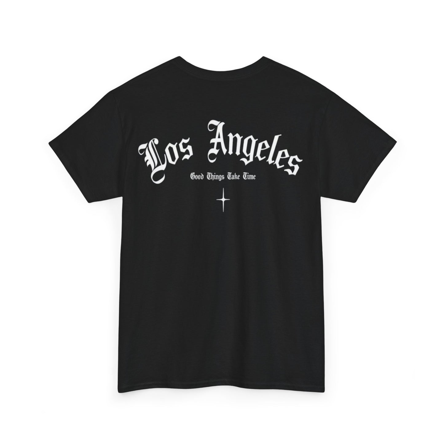 Los Angeles Gothic Tee — LA Script Chest & Back Graphic T-Shirt