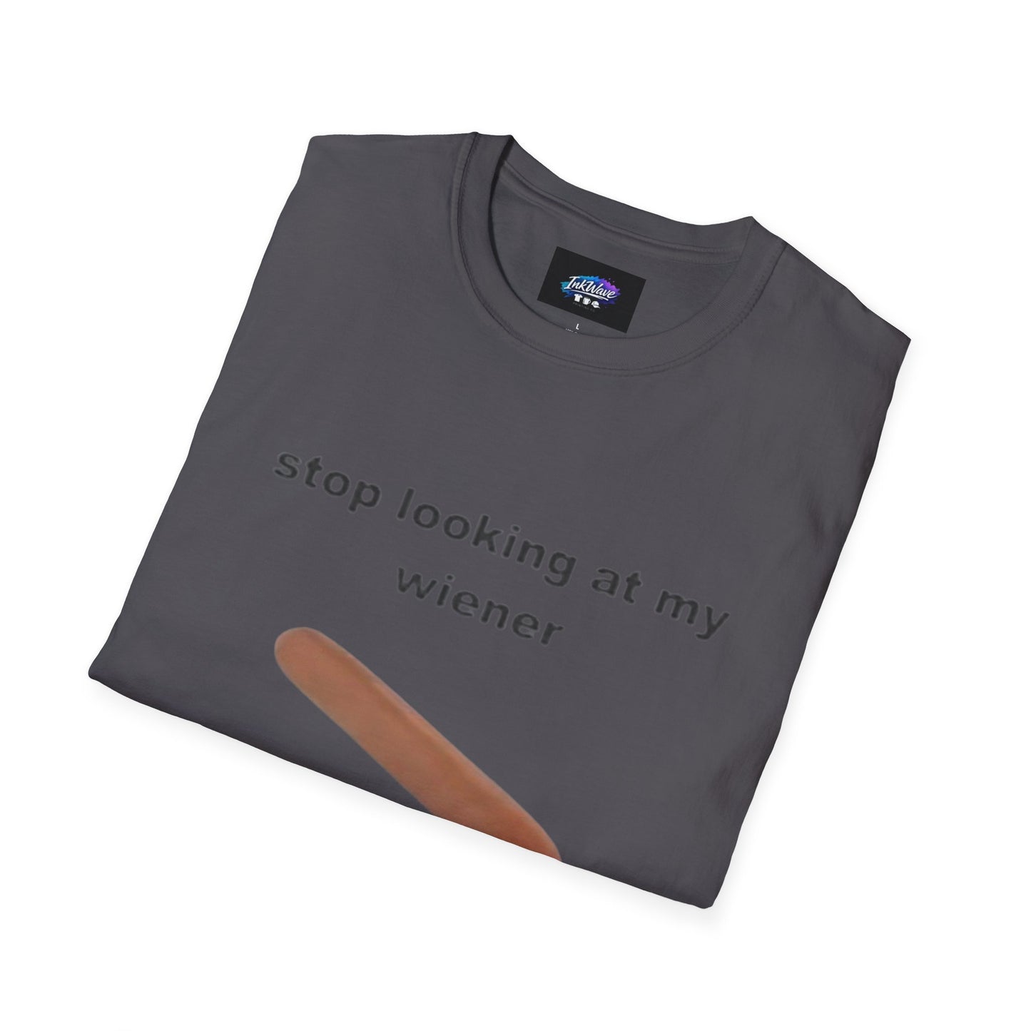 Funny 'Stop Looking at My Wiener' T-Shirt — Hot Dog Graphic Tee