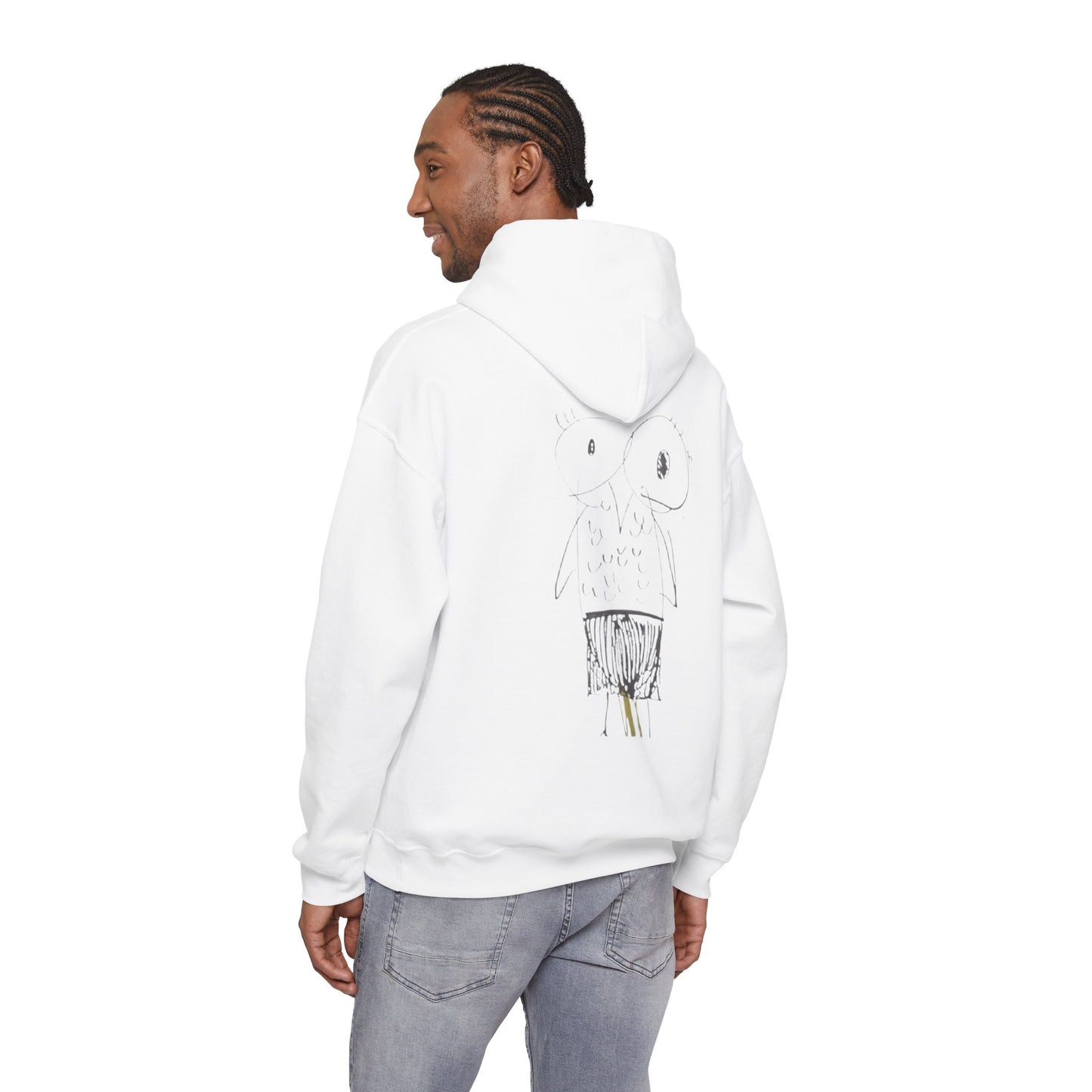 Hoodie — "Am I Childish?" Funny Checkbox Hoodie with Cute Owl Back Graphic