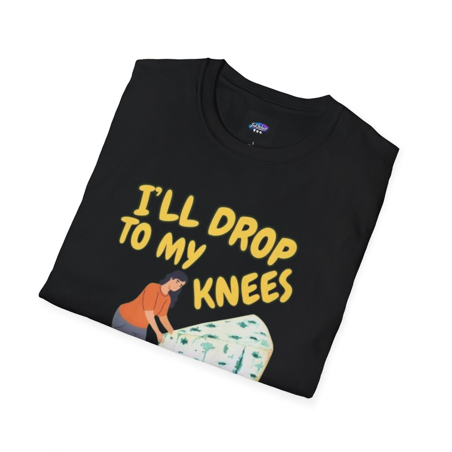 Knob Cheese Graphic T-Shirt — "I'll Drop to My Knees for a Taste of Knob Cheese"