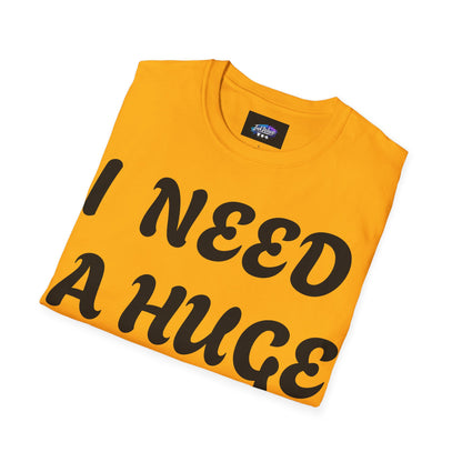 Graphic T-Shirt "I Need a Huge Cocktail" — Funny Bar & Party Tee
