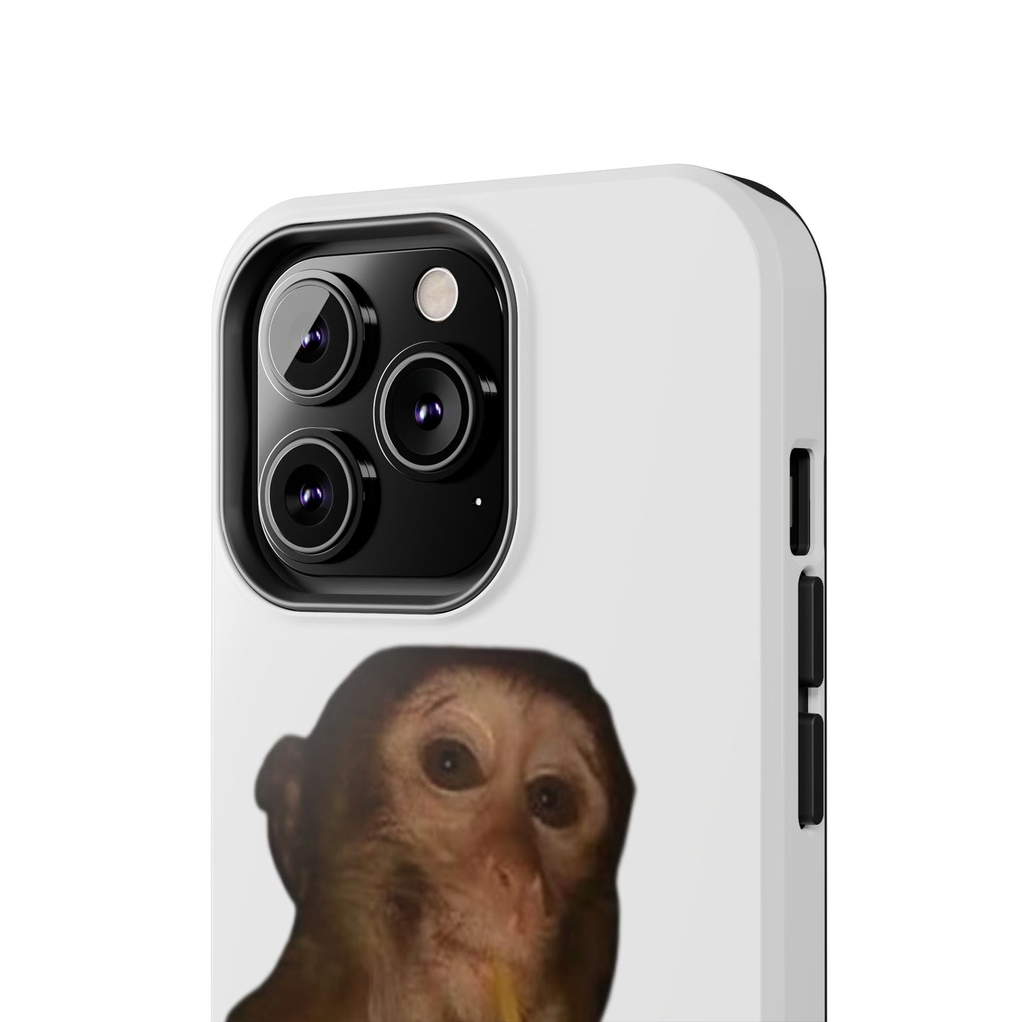Monkey Sipping Juice Phone Case — Funny Cute Meme Protective Case